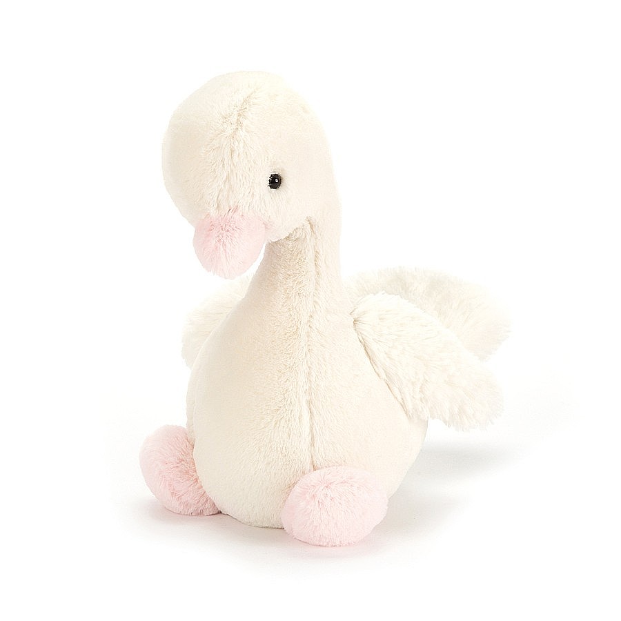 peluche cygne rose