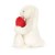 PELUCHE JELLYCAT LAPIN TIMIDE SMALL AVEC COEUR ROUGE