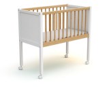 Lit Bebe Coulissant Confort 60x1cm Blanc At4 Momentbebe