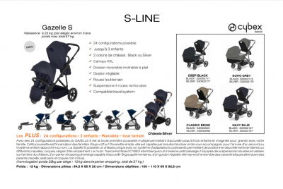 cybex gazelle dimensions